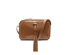 Bolsa Tiracolo Pequena Detalhe Tassel Marrom