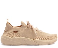 Tênis Sporty Malha Knit Bege
