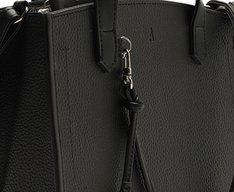 Bolsa Tote Média Estruturada Preta