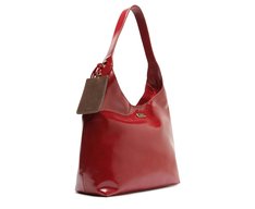 Bolsa Shopping Grande Boho Porta Cartão Vermelha
