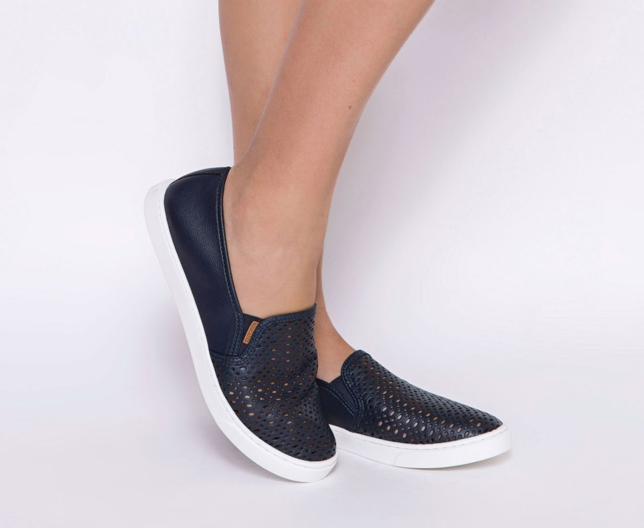 Slip on top azul marinho feminino