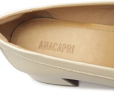 Mocassim Salto Bloco Loafer Branco