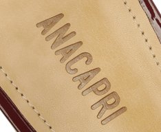 Sapatilha Slingback Salto Bloco Verniz Roxa