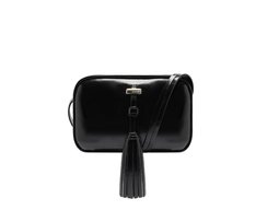 Bolsa Tiracolo Pequena Detalhe Tassel Preta