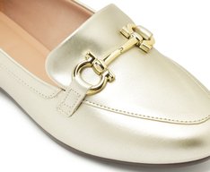 Mocassim Bridão Classy Minimal Dourado