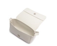 Bolsa Tiracolo Pequena Retangular Minimal Branca