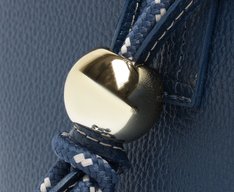 Bolsa Shopping Grande Cordão Entrelaçado Azul