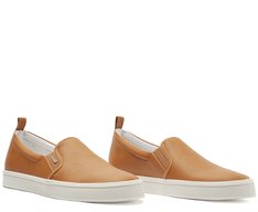 Tênis Slip On Liso Marrom