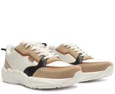 Tênis Sporty Multineutro Branco Detalhe Preto