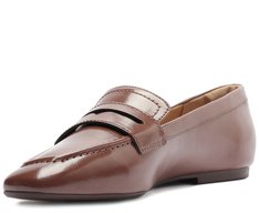 Mocassim Madri Bico Quadrado Marrom