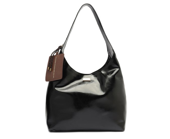 Bolsa Shopping Grande Boho Porta Cartão Preta