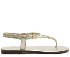 Sandália Slim Elástico Comfy Dourada