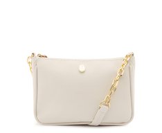 Bolsa Crossbody Pequena Branca Corrente