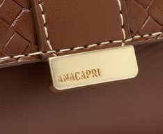 Bolsa Tiracolo Média Tressê Veneta Marrom