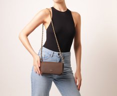 Bolsa Tiracolo Pequena Casual Marrom