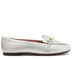 Mocassim Bridão Classy Minimal Prata