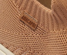 Tênis Knit Texturizado Alê Bege