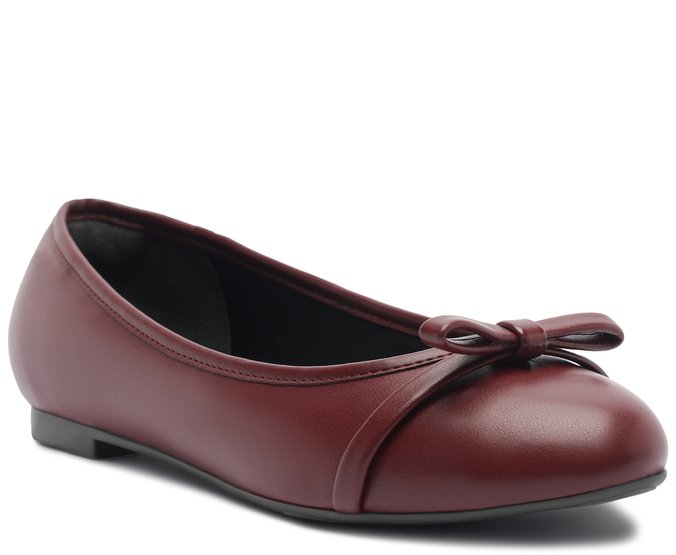 Sapatilha Laço Reto Vermelho