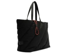 Bolsa Shopping Grande Fluffy Nylon Preta