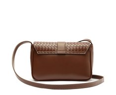 Bolsa Tiracolo Média Tressê Veneta Marrom
