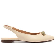 Sapatilha Slingback Pedraria Branca