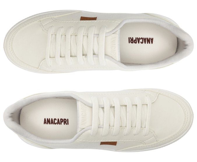 Tênis Anacapri Sola Vulcanizada Urban Furinhos - Branco - 35