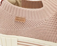 Tênis Knit Pontilhado Alê Bege