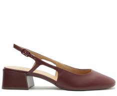 Sapatilha Slingback Basic Salto Bloco Roxa