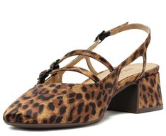 Sapatilha Boneca Slingback Verniz Milena Animal Print