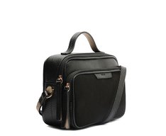 Bolsa Tiracolo Média Franjas Preta