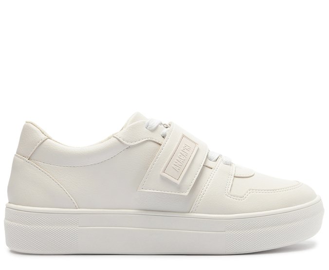 Tênis Velcro Monocolor Branco
