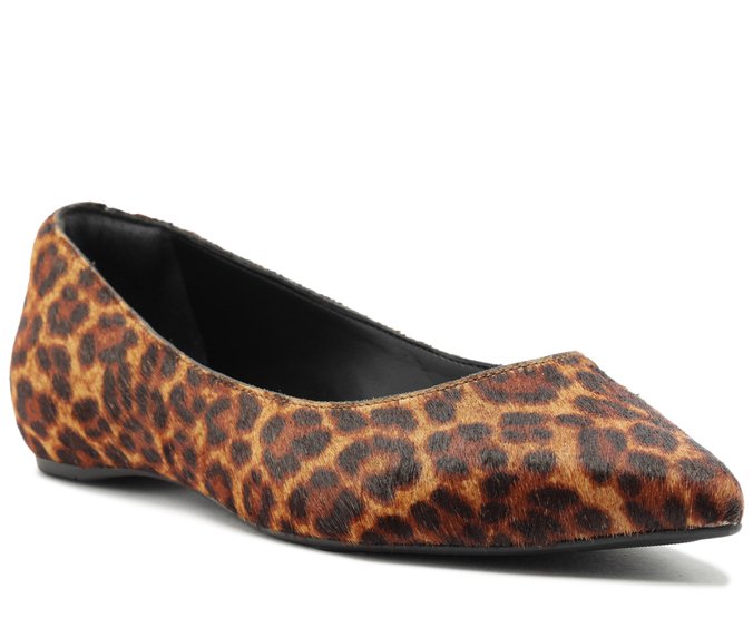 Sapatilha Bico Fino Animal Print