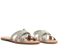 Rasteira Glam Hot Fix Prata