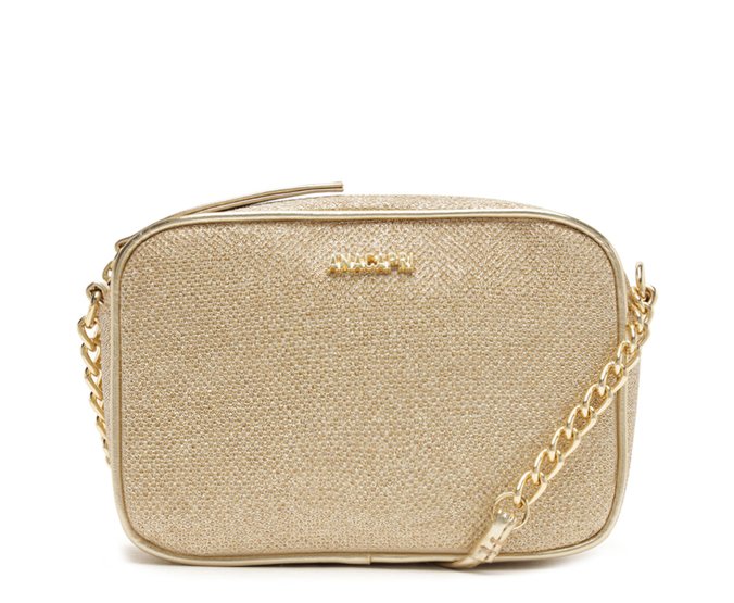 Bolsa Tiracolo Pequena Glam Essencial Dourada