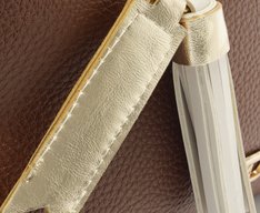 Bolsa Tote Grande Chaveiro Removível Marrom