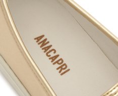 Tênis Slip On Sola Alta Liso Dourado
