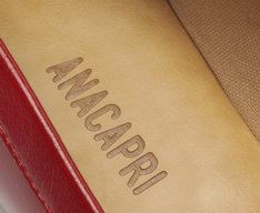 Mocassim Madri Bico Quadrado Vermelho