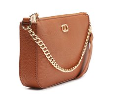 Bolsa Tiracolo Pequena Corrente Marrom