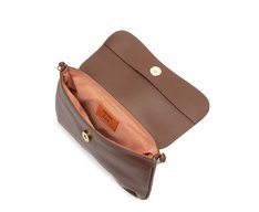 Bolsa Tiracolo Média Dome Marrom