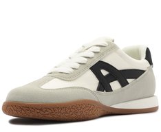 Tênis Casual Retro com Solado de Borracha Cinza