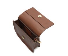 Bolsa Tiracolo Pequena Monocolor Marrom