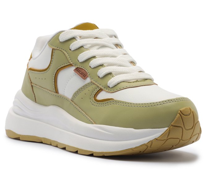 Tênis Sporty Robusto Branco e Verde