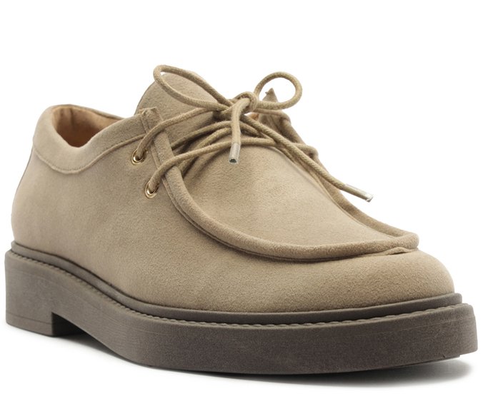 Mocassim Oxford Amarração Cinza