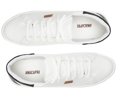 Tênis de Amarrar Branco e Preto Slim