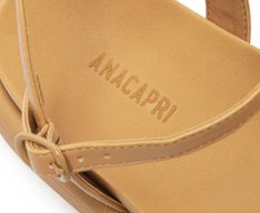 Sandália Anatômica Nude Palha Detalhe Brilhos