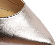 Sapatilha Slingback Bico Fino Prateada