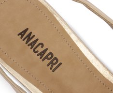 Sapatilha Slingback Verniz Laço Dourada