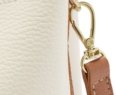 Bolsa Tote Média Com Necessaire Bicolor Branca