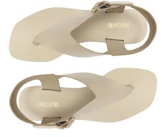 Rasteira Slim Fivela Couro Branca