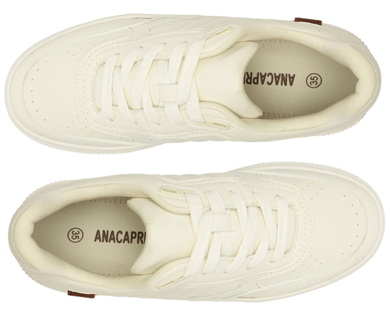 エクリュ23 Tênis Youth Recortes Branco | Anacapri